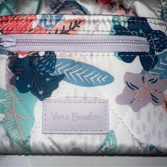 Vera Bradley Ultralight RFID Mini Tri-fold Wallet - Tropical Floral Print - Picture 5 of 12